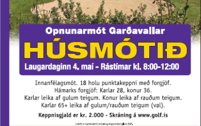 Húsmótið 2019 – skráning hafinn í fyrsta mót sumarsins