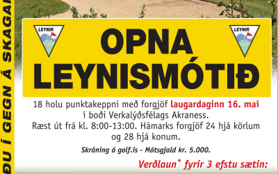 Úrslit Opna Leynismótsins 2020